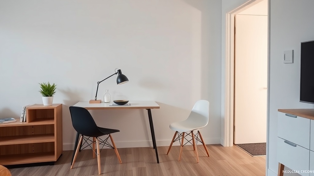 Multifunktionale Esstische im kleinen Wohnzimmer
