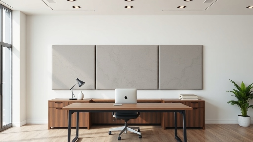 Geräuscharmer Home Office Arbeitsplatz
