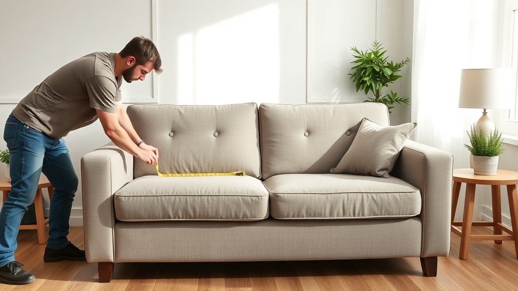 Komfortable Wohnzimmercouch im Mietalltag