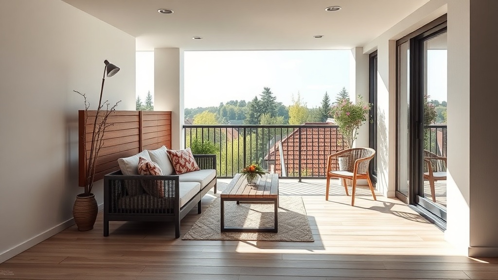Deutscher Balkon als Mini-Wohnzimmer