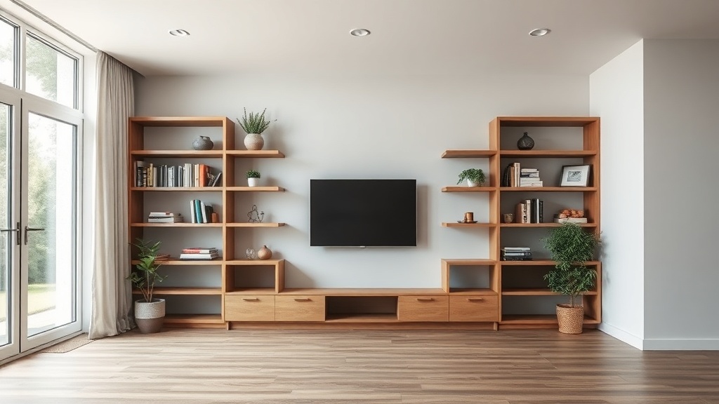 Offene Regale im Wohnzimmer
